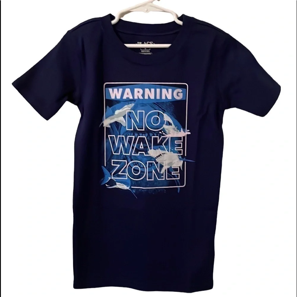 Childrens Place‎ Graphic Navy Short Sleeve T-Shirt Boys Size 12